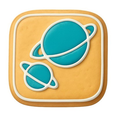 Wide Orbit Planets Cookie Cutter & Stamp, Fondant & Clay - 4x4