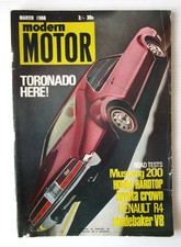 Modern Motor March  1966 - OLDSMOBILE TORNADO COVER  - #3