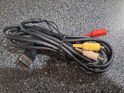 Genuine Official OEM Sega Dreamcast Composite AV Cable TESTED WORKING 