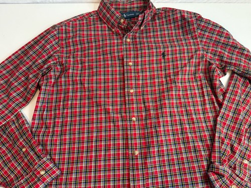 Polo Ralph Lauren Men’s Flannel Classic Fit Shirt Size Large Plaid Multi Color - Picture 2 of 6