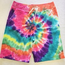 Ralph Lauren Tie-Dye French Cotton Terry Shorts Boys Size Large 14-16