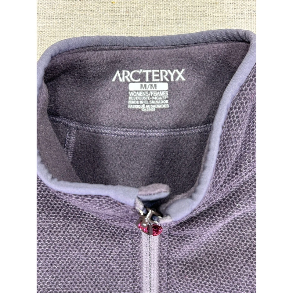 Chaqueta polar de cianita mediana para mujer ARC'TERYX Polartec cremallera completa ropa para exteriores Foto 4 de 4
