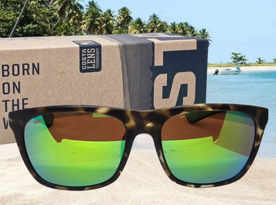 COSTA DEL MAR shadow tortoise/green mirror CHEECA polarized  display picture 1