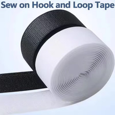 30Ft X 1 Inch Hook and Loop Tape Strips with Adhesive, Heavy Duty Sticky Back