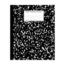 Marble Composition Notebook College Ruled: Black Marble Notebooks, School Sup...