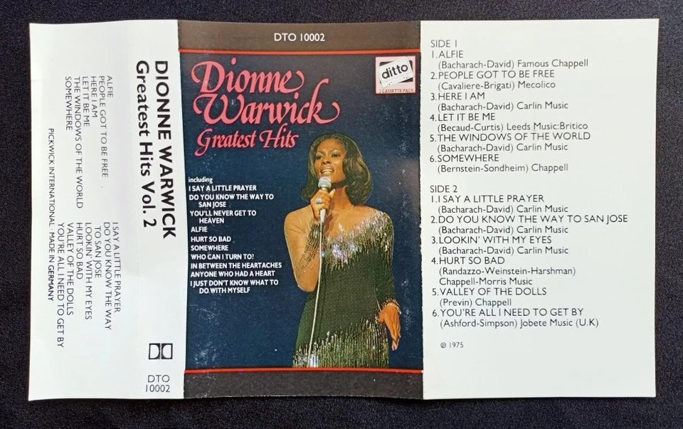 Dionne Warwick : Greatest Hits Vol.2 ( Cassette Tape ) - Image 3 of 4