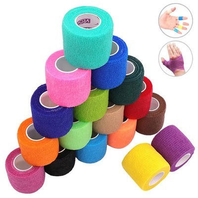 18 Colors Self Adhesive Elastic Sports Bandage Wrap Athletic Support Tape