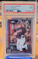 2025 Topps Chrome - Dylan Crews Prism Refractor (RC) Washington Nationals MLB
