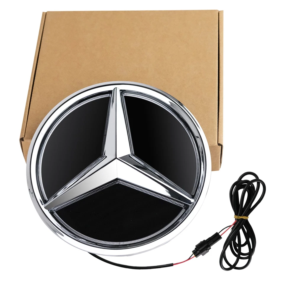 Illuminated Chrome Grille 3D Star Emblem Fit For Mercedes-Benz E300 E350 E63AMG - Image 2 of 4