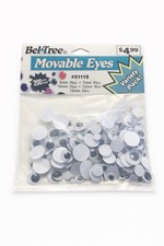 BelTree Movable Eyes Variety Pack 200pcs 5mm  15mm Craft Doll Toy Eyes