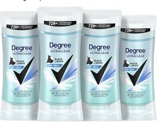 4X Degree Ultraclear Pure Clean Antiperspirant Deodorant 2.6 Oz Exp: Read