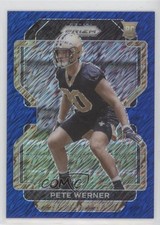 2021 Panini Prizm Rookie Blue Shimmer Prizm 1/25 Pete Werner #391 ku9
