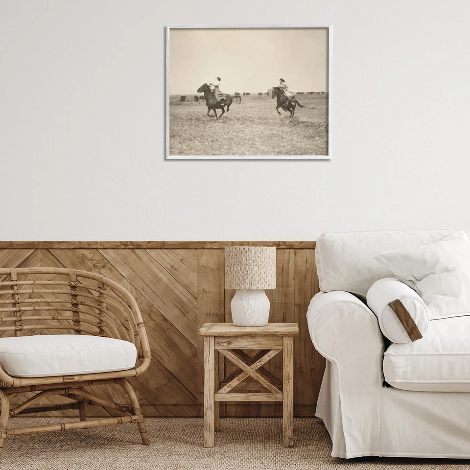 Galloping Cowgirl Friends Framed Giclee Wall Art Design by Daphne Polselli, W... - Image 2 of 4