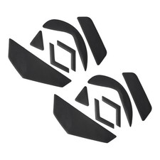 Rounded Curved Mouse Feet 0.6mm w Paper for G502 Wired Mouse Black 6Pcs/2 Set