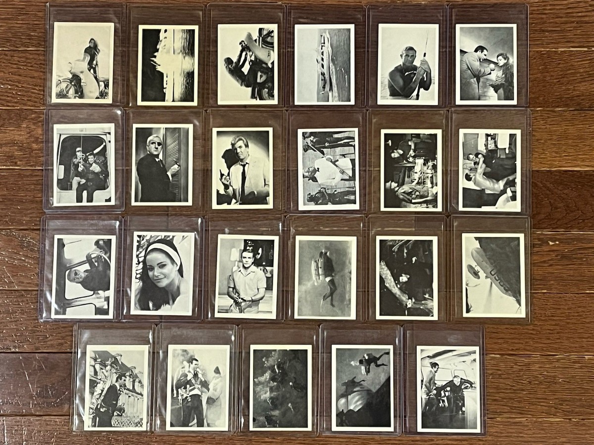 1966 Somportex Thunderball James Bond 007 Complete Set 71/72(X 24