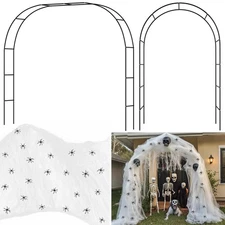 MorningRo Halloween Horror Outdoor Decorations Assembly Arch, Courtyard Garde...
