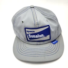 Elanco Sonalan Herbicide Swingster Brand Farm Hat Cap Gray Snapback Vtg Usa G2D