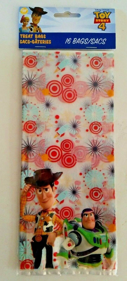 32 bolsas de botín Wilton de 4" x 9,5" con lazos giratorios Toy Story 4  Foto 3 de 4