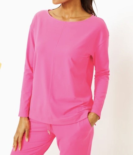 Top Karessa Lilly Pulitzer Taglia X-Large Rosa UPF 50+ Nuovo con etichette - Foto 2 di 6