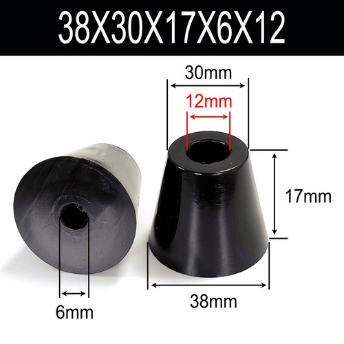 Möbelgleiter/Polsterfüße/Erhöhung/Möbelfüße Gummifüße Kunststoff Schwarz 11-50mm - Bild 42 von 51