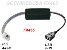 FEMALE USB 4-PIN RJ9 RJ10 RJ22 4P4C 1/4 4-PIN PLUG NETWORK HEADSET PHONE ADAPTER