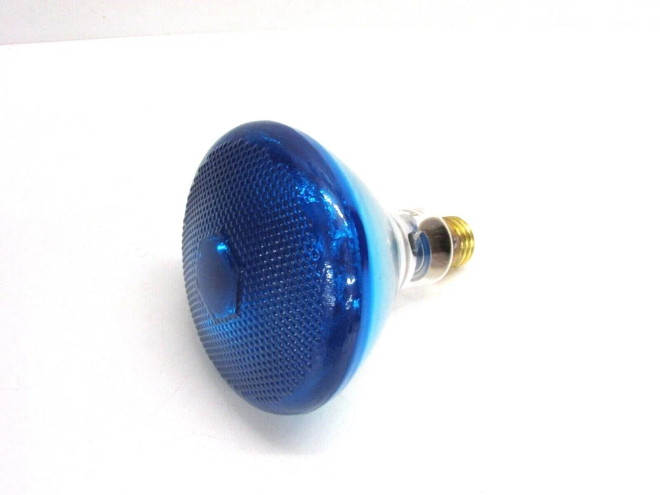 NOS! HALCO BLUE 100W COLOR FLOODLGHT BULB, BR38 - Image 2 of 4