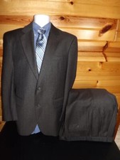 NWOT Jos A Bank Black Label 40R 36X29 Brown Checked Wool Two Button Suit