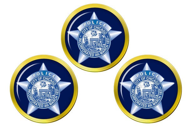 Chicago Polizei Golfball Marker-image