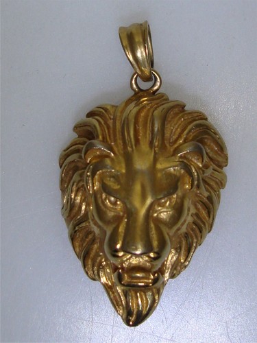 STAINLESS STEEL LION HEAD PENDANT! | eBay