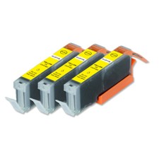 3 PK Yellow Ink Replacement w/ chip for Canon CLI-271XL MG5721 MG5722 MG6820