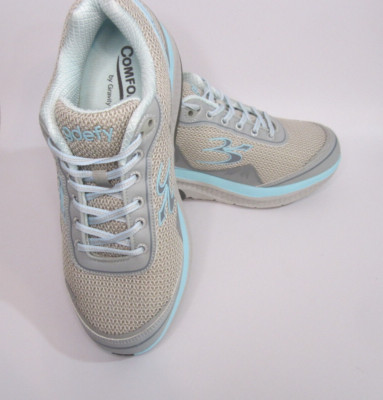 Gdefy Womens 10 Gravity Defyer Athletic Sneakers  Gray  Lace Up Mighty Walk