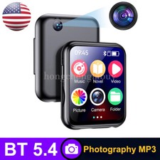 Bluetooth 5.4 HiFi MP3 Lossless Music Player FM Radio Voice Recorder with Camera