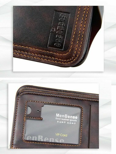 Billetera para hombre S4 retro de cuero sección vertical con hasp - Imagen 4 de 29