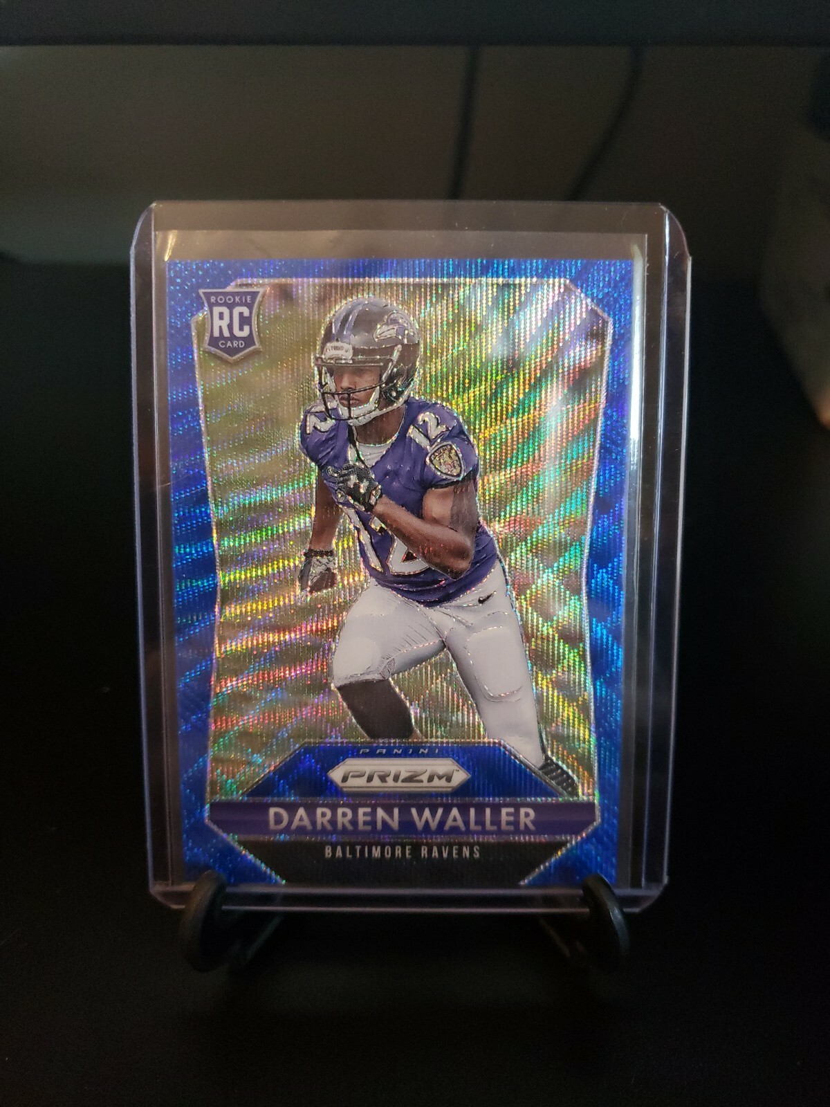 Darren Waller 2015 Prizm Blue Wave Prizm Refractor RC /150. Raiders Rookie