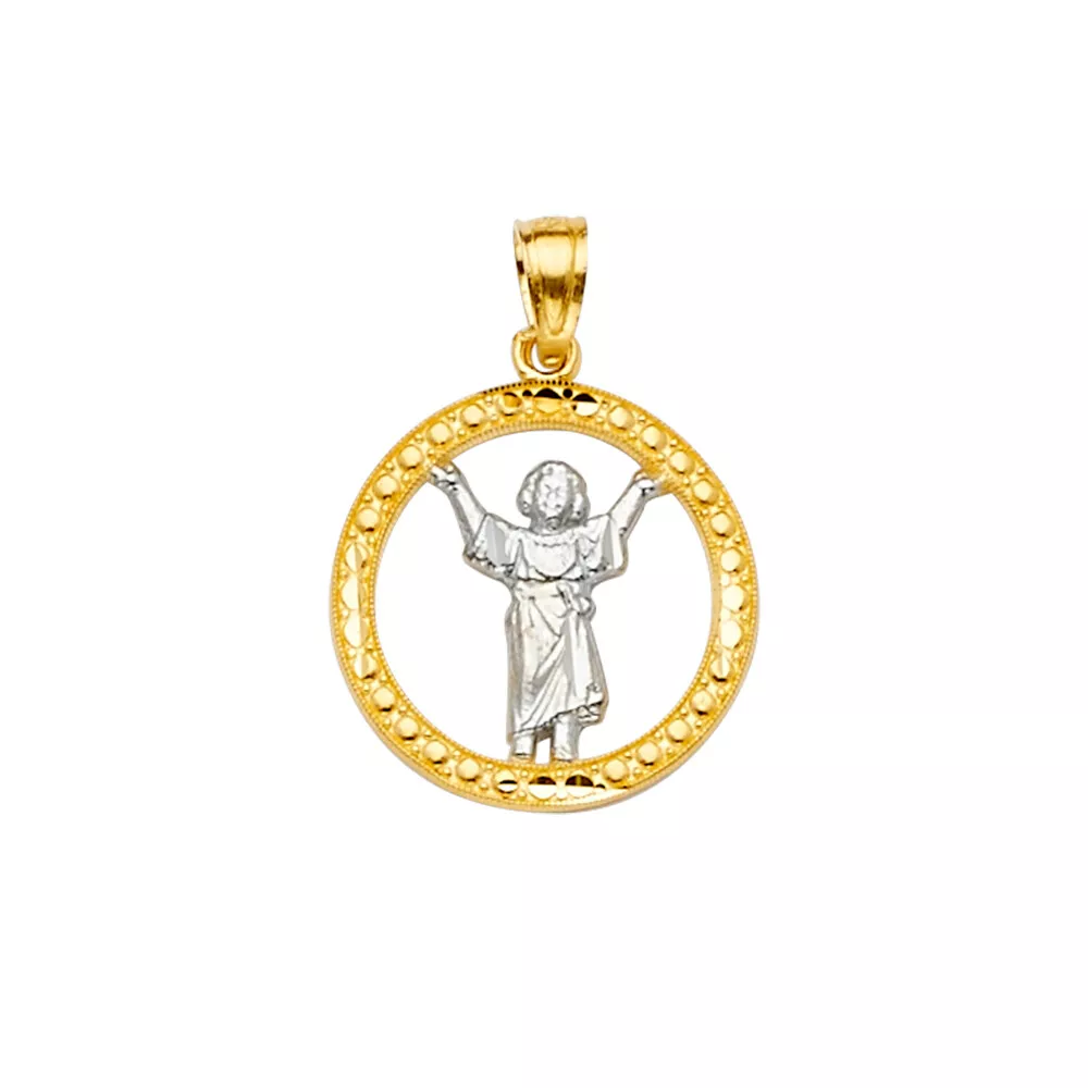Baby jesus gold necklace sale