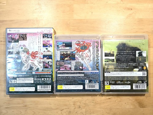Lot 3 PS2 Okami PS3 Okami HD Remaster Wanda And The Colossus PlayStation Japan - Picture 2 of 8