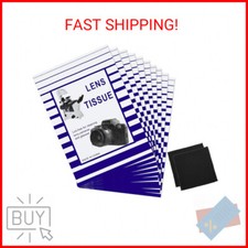 500 Pieces Lens Cleaning Paper Tissue and 2 Double Sided Cleaning Cloth-Lens Cle
