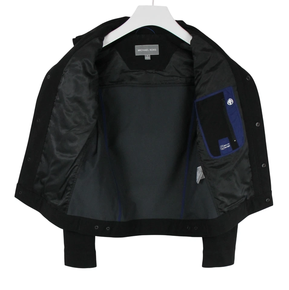 Michael Kors Chaqueta Hombre Pequeño Camionero Estilo Chasquear Botones - Imagen 4 de 4