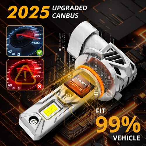 AUXBEAM 9005 9006 Combo LED Headlight 4 Bulbs for Chevy Silverado 1500 1999-2006 - Picture 9 of 12