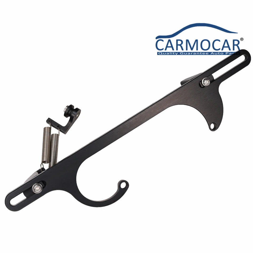 Soporte de carburador de cable de acelerador negro para carburador 350 4150 4160 serie Billet  Foto 4 de 4