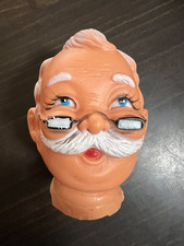 Vintage Fibre Craft Santa Claus Doll Head Christmas 3 Unused