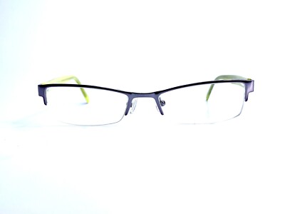 Versace Versus Silver Navy Green Metal Half Rim Glasses MOD 7058 1001 52 18 140