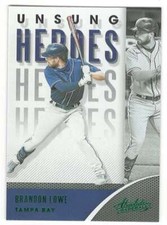 BRANDON LOWE 2021 Panini Absolute Unsung Heroes Green #4 NM-MT+ Rays  ID:17035