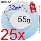 25x 2mm Clear Acrylic 32mm Round Base Warhammer 40K Age Of Sigmar AOS Infinity