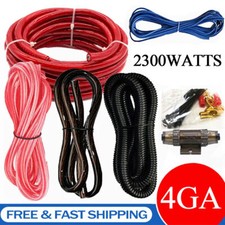 2300 Watts Car 4 Gauge Power Amplifier Wiring Kit Audio Subwoofer AMP RCA Cable