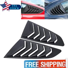 Side Quarter Window Louvers Rear Sun Shade Cover for Ford Mustang