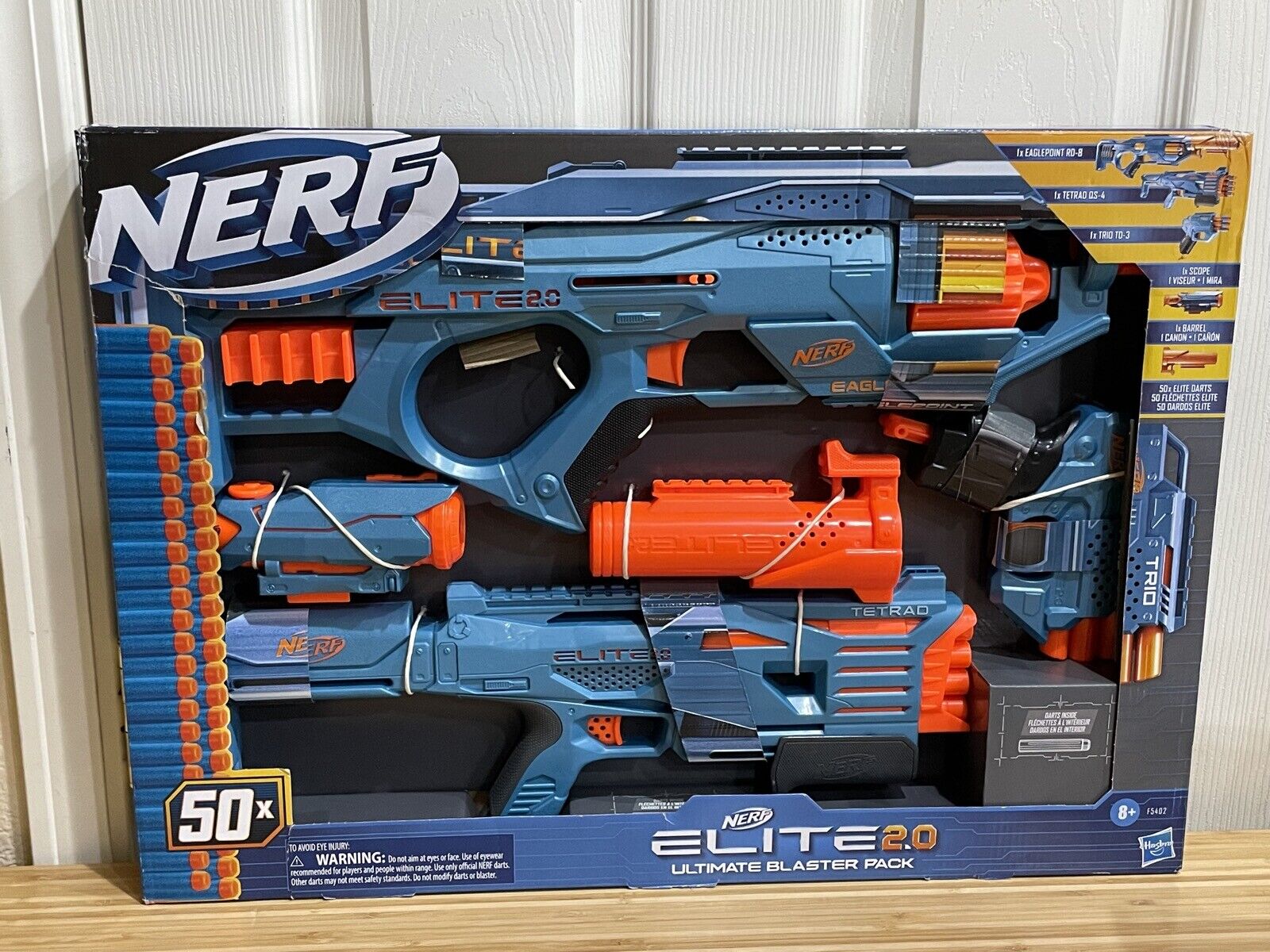 Lançador Nerf Elite 2.0 Eaglepoint Rd-8 Com 16 Dardos -f0424