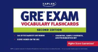 GRE Exam Vocabulary Flashcards - Paperback By Kaplan,  - GOOD