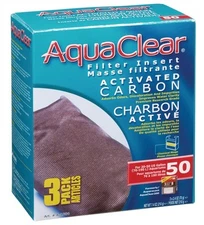 AQUACLEAR - 20 - 30 - 50 - ACTIVATED CARBON FILTER REPLACEMENT INSERT - 3 PACK
