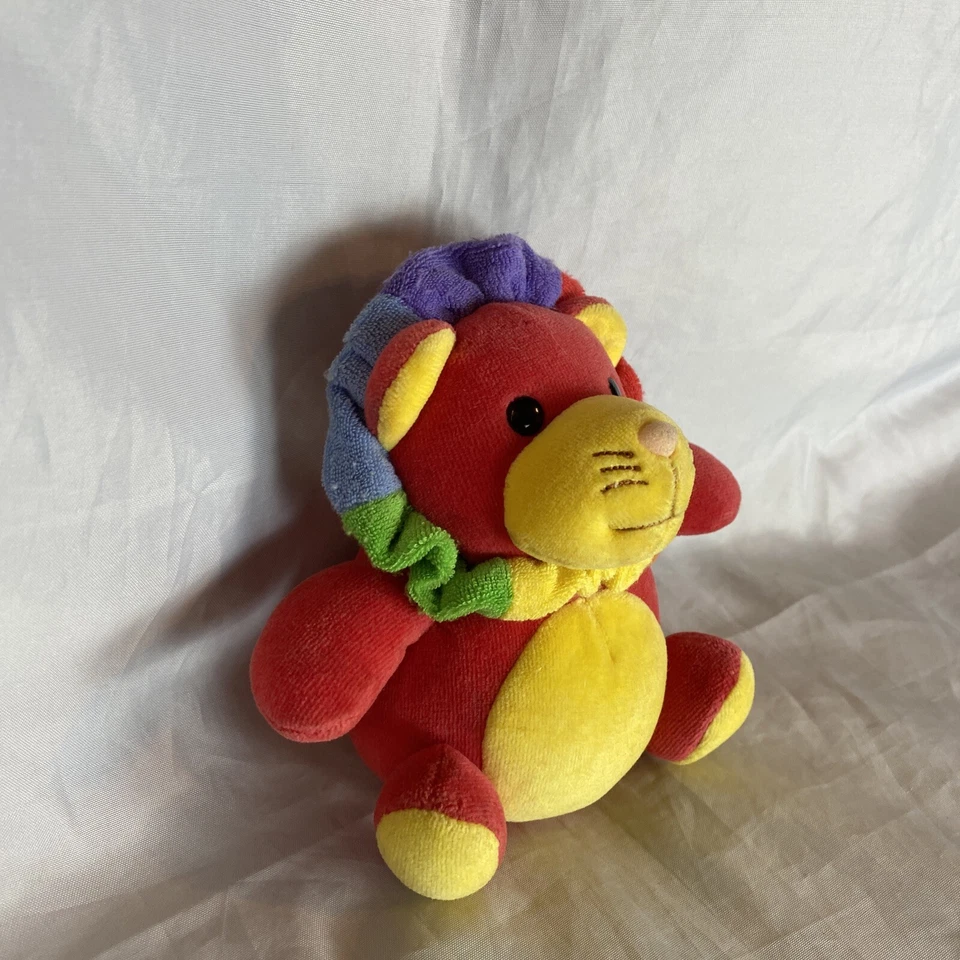 Vintage Braun Thermoscan Gund Lion Plush Chime Baby Rattle Toy - Image 3 of 4